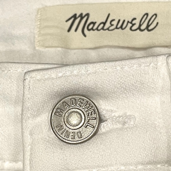 Madewell 10” High Rise Skinny White Jeans High Waist Size 28 - Picture 5 of 14